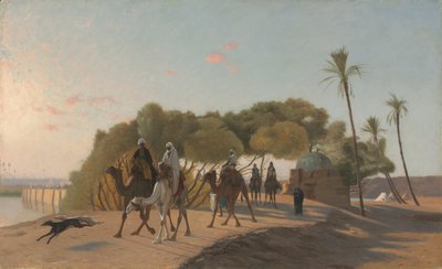 ओएसिस को छोड़कर, 1880 के दशक। द्वारा जीन लियोन गेरोम
