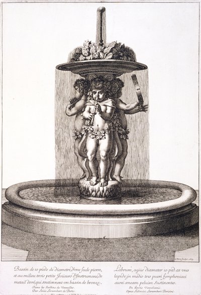 1673 में वर्साइल में लुई लेरामर्ट द्वारा फाउंटेन द्वारा जीन लेपौत्रे