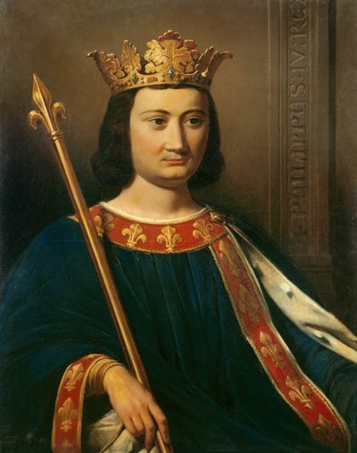 फिलिप चतुर्थ बेल (1268 - 1314), फ्रांस के राजा का पोर्ट्रेट। जीन-लुई बेजार्ड द्वारा पेंटिंग (1799-1881)। द्वारा जीन लुइस बेजार्ड
