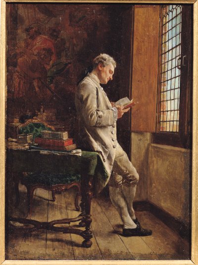 द रीडर इन व्हाइट, 1857 द्वारा Jean Louis Ernest Meissonier