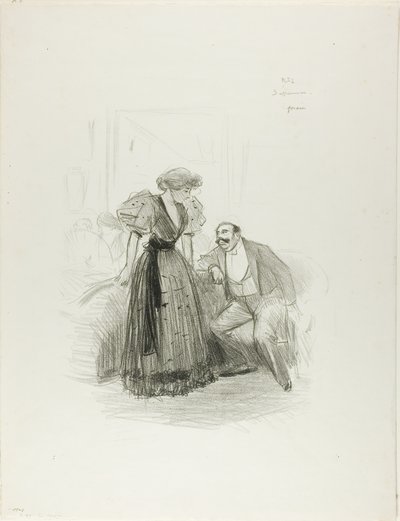एक शाम की पार्टी में द्वारा Jean-Louis Forain