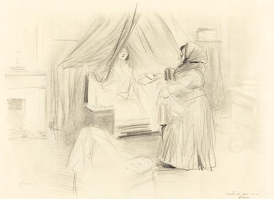 नाश्ता (क्षैतिज प्लेट) द्वारा Jean Louis Forain