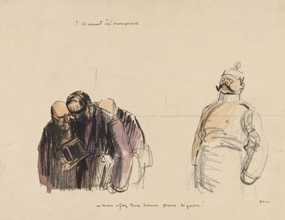 यदि वे विजयी होते - quot;आपके पास हस्ताक्षर करने के लिए दो घंटे हैंquot; द्वारा Jean-Louis Forain