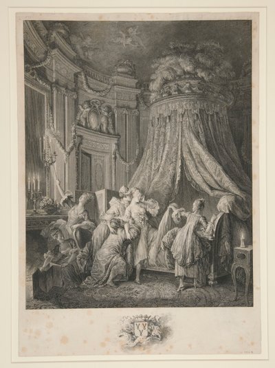 दुल्हन के सोने का समय द्वारा Jean Michel Moreau le Jeune