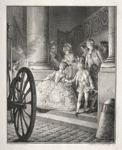 रेटिफ़ डे ला ब्रेटन: द लिटिल गॉडपेरेंट्स, 1777। द्वारा जीन-मिशेल द यंगर मोरो
