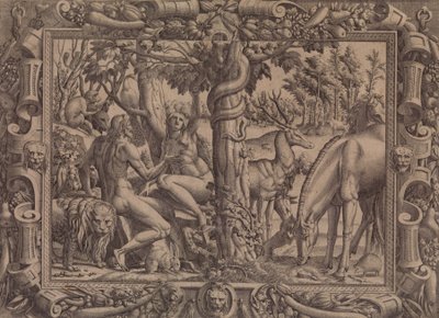 ईव का प्रलोभन, 1535-55। द्वारा जीन मिग्नॉन