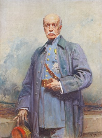 फ्रेंच मार्शल पोर्टेल एमिल का पोर्ट्रेट, 1925 (कैनवास पर तापमान) द्वारा जीन पेट्रीकोट