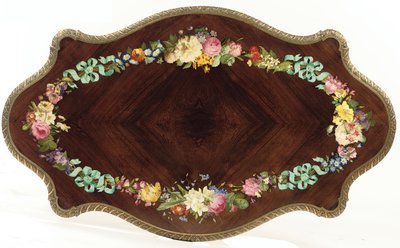 नेपोलियन III केंद्र तालिका, c.1856 (शीशम और मीनाकारी) (476434 और 476436 देखें) द्वारा जीन पियरे अलेक्जेंड्रे तहान
