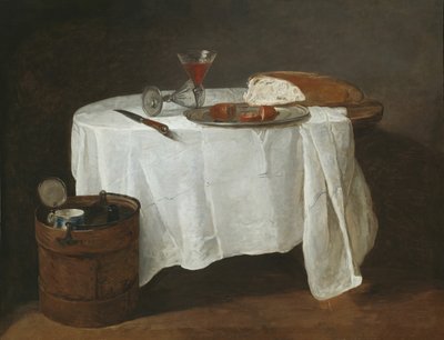 द व्हाइट टेबलक्लोथ, 173132। द्वारा जीन बैप्टिस्ट शिमोन चारदिन