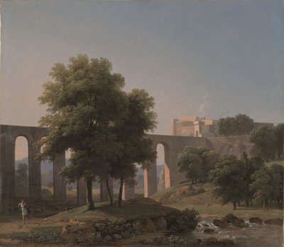 एक किले के पास एक एक्वाडक्ट, 1807 द्वारा जीन विक्टर बर्टिन