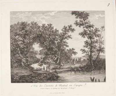 मैड्रिड के परिवेश का दृश्य (2e Vue des Environs de मैड्रिड एन एस्पेन) द्वारा जेने डेनी