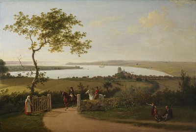 Middelfart के पास एक पहाड़ी से लिटिल बेल्ट (Lilleb )lt) पर देखें द्वारा जेन्स जुएल