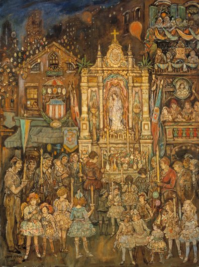 स्ट्रीट तीर्थ, 1931। द्वारा जेरोम मायर्स