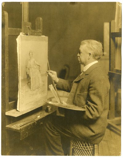 फ्रैंक विलेट, c.1905-40 (जिलेटिन सिल्वर फोटो) द्वारा जेसी टार्बो बील्स