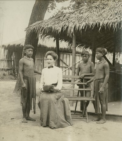 इगोरोट गायन पाठ। [1904 के विश्व मेले में मानव विज्ञान विभाग में फिलीपीन आरक्षण] द्वारा जेसी टार्बो बील्स
