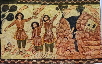 Ezekiels भविष्यवाणी (प्लास्टर पर तापमान) द्वारा यहूदी स्कूल