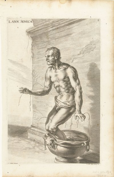 Seneca, रिचर्ड Collin द्वारा उत्कीर्ण द्वारा जोआचिम वॉन (बाद में) सैंड्रार्ट