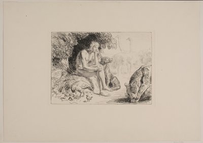 जानवरों के बीच आदम द्वारा Joakim Frederik Skovgaard