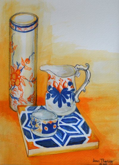 चीनी बाउल और टाइल, 1999, द्वारा जोन थेवेसी