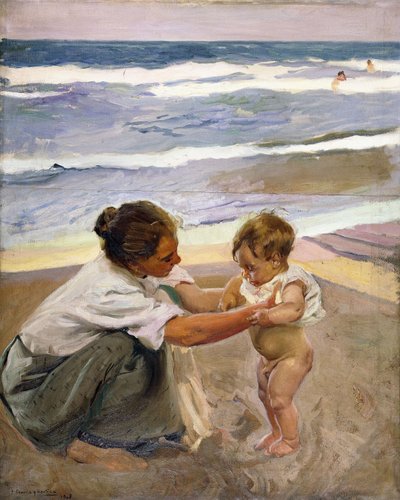 सीफ्रंट, 1908 पर द्वारा Joaquín Sorolla