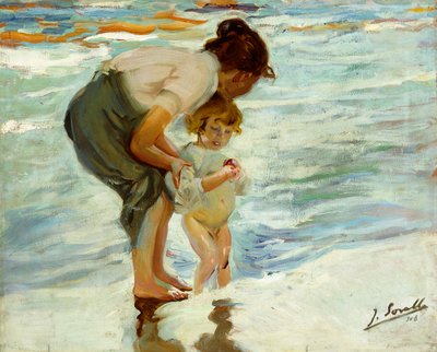 समुद्र तट पर, 1908 द्वारा Joaquín Sorolla