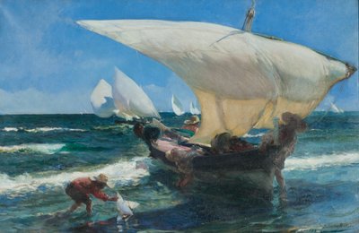 वालेंसिया के तट पर द्वारा Joaquin Sorolla y Bastida