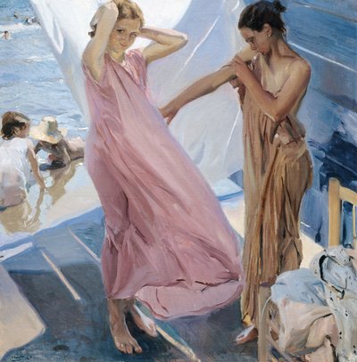 स्नान के बाद द्वारा Joaquín Sorolla