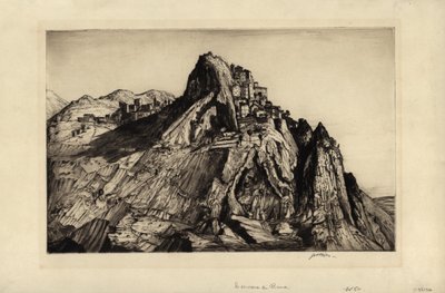 Cervara de Roma (उत्कीर्णन और ड्राईपॉइंट) द्वारा नौकरी निक्सन