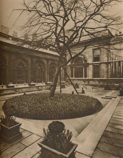 एक वास्तुकला प्रेरणा: बैंक ऑफ इंग्लैंड में गार्डन कोर्ट, c1935। द्वारा जोएल