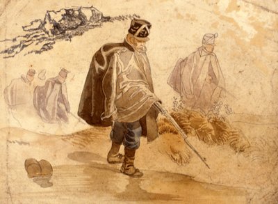 इन्फैंट्री क्लोक्ड-अप और 1848-49 के युद्ध संचालन पर द्वारा जोहान बैपटिस्ट हेनेफेटेर
