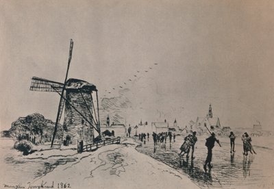 1862, 1946 के मास्सलुइस शहर का दृश्य। द्वारा जोहान बर्थोल्ड जोंगकिंड
