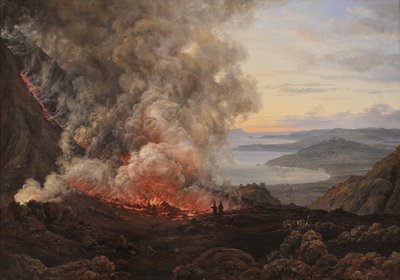 ज्वालामुखी विसुवियस का विस्फोट, 1821 द्वारा जोहान क्रिश्चियन डाहल