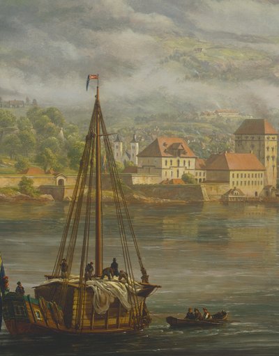 जोहान क्रिश्चियन क्लॉसन डाहल (1788-1857), नॉर्वे 19वीं शताब्दी द्वारा बर्गन का दृश्य द्वारा जोहान क्रिश्चियन डाहल
