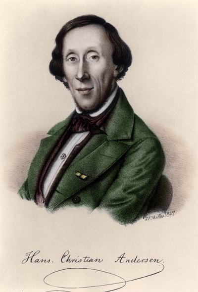 हैंस क्रिश्चियन एंडरसन (1805-1875) का चित्रण द्वारा जोहान फ्रेडरिक मोलर
