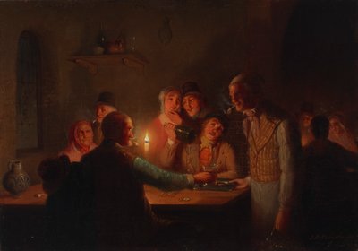 डच टैवर्न सीन, 1846। द्वारा जोहान मेंगल्स कल्वरहाउस