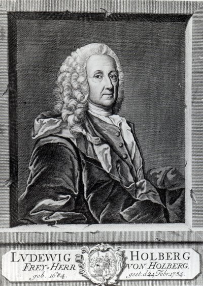 1757 में जोहान मार्टिन बर्निगरोथ द्वारा उत्कीर्ण लुडविग होलबर्ग द्वारा जोहान रोजेलीस