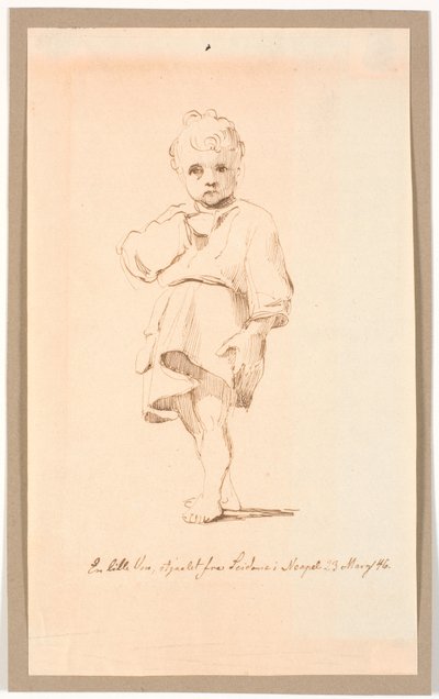 एक छोटा, खड़ा लड़का द्वारा Johan Thomas Lundbye