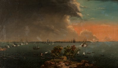 10 जुलाई 1790 को Svensksund का दूसरा रुसो-स्वीडिश युद्ध। द्वारा जोहान टिएट्रिच शोल्ट्ज़