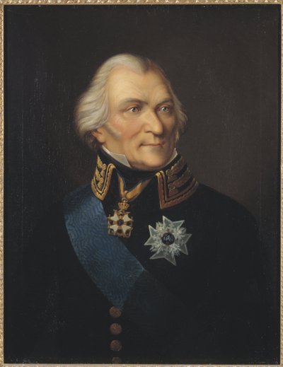 पोर्ट्रेट ऑफ़ काउंट जोहान क्रिस्टोफर (क्रिस्टोफ़र) वॉन टोल (1743-1817), वे, जोहान विल्हेम कार्ल (1792-1873)। तेल के रंगों से केन्वस पर बना चित्र। आयाम: 75x62 सेमी। स्टॉकहोम राष्ट्रीय संग्रहालय द्वारा जोहान वे