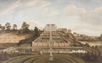 गार्डन, 1730 के साथ डच हवेली द्वारा जोहान बैप्टिस्ट बट्टटट्स