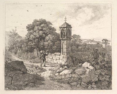 मैरी की मूर्ति, 1817 को एक किसान अभिवादन। द्वारा जोहान क्रिश्चियन एरहार्ड
