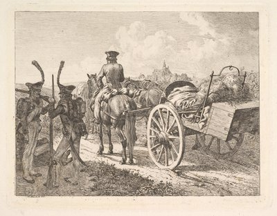 एक रूसी मोबाइल फोर्ज, 1815। द्वारा जोहान क्रिश्चियन एरहार्ड