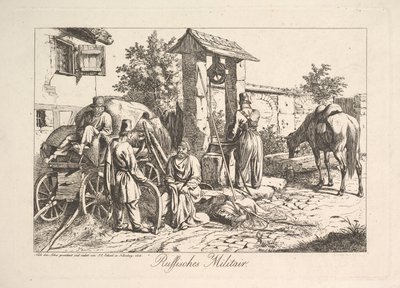 कुएँ पर कोसैक, 1815। द्वारा जोहान क्रिश्चियन एरहार्ड