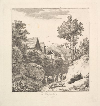रेगेनबर्ग में, 1815। द्वारा जोहान क्रिश्चियन एरहार्ड