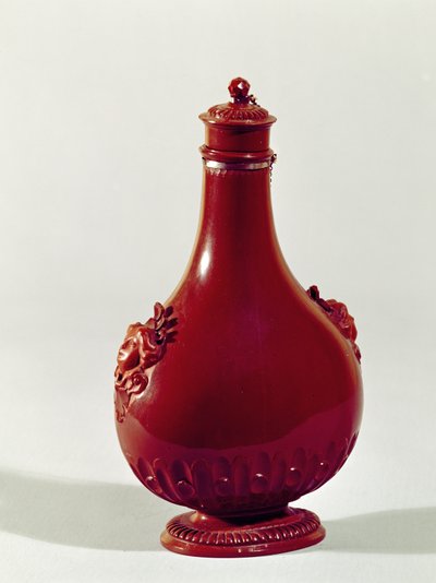 तीर्थयात्री बोतल, मीसेन, c.1710 लाल पत्थर के पात्र द्वारा Johann Friedrich Bottger