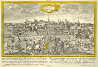 लीपज़िग, c1740 द्वारा जोहान जॉर्ज रिंगलिन