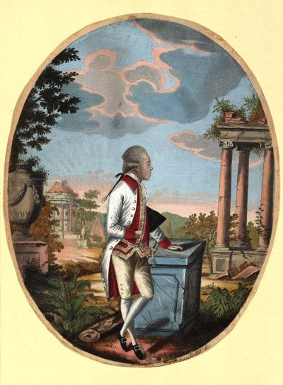 रूस के ग्रैंड ड्यूक पॉल 1754-1801, बाद में ज़ार पॉल I, 1782। द्वारा जोहान हिरोनिमस लोसेचनकोहल