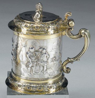 टेंकार्ड, डेंजिग, c.1680 (पार्सल गिल्ट सिल्वर) (469712 भी देखें) द्वारा जोहान II रोहडे
