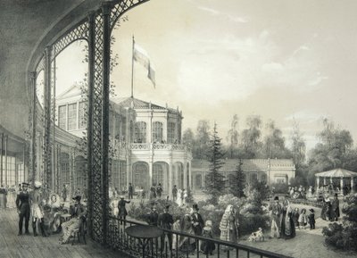 पावलोव्स्क में रेलवे स्टेशन, 1840-1850। द्वारा जोहान जैकब मेयर