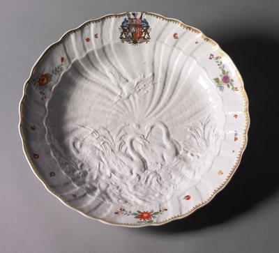 स्वान सर्विस से प्लेट, निर्माता मीसेन पोर्सिलेन फैक्ट्री, जर्मनी, c.1737-1741 (चीनी मिट्टी के बरतन) द्वारा जोहान जोकिम (बाद) केलर